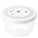 Pote de plástico decorado rosca 1,4 litros marmorizado Plasutil ref.3877