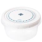 Pote de plástico decorado rosca 900ml marmorizado Plasutil ref.3873