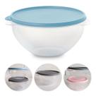 Pote de Plástico Hermético 500ml Marmita C/ Tampa Bowl Redondo Tijela Vasilha Alimentos