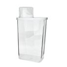 Pote de plástico multiuso com copo medidor 1.3 litros 23,2cm
