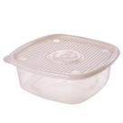 Pote de plástico Pop quadrado 1 litro marmorizado Plasutil ref.9436 Pote de plástico Pop quadrado 1 litro marmorizado Plasutil ref.9436