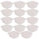 Pote de plástico Pop quadrado 2 litros incolor com 14 unidades Plasutil ref.5772 Pote de plástico Pop quadrado 2 litros incolor com 14 unidades Plasutil ref.5772
