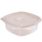 Pote de plástico Pop quadrado 2 litros marmorizado Plasutil ref.9435 Pote de plástico Pop quadrado 2 litros marmorizado Plasutil ref.9435