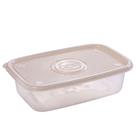 Pote de plástico Pop retangular 1,2 litros marmorizado Plasutil ref.9441