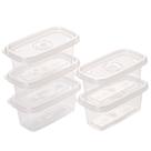 Pote de plástico porta tempero Pop retangular com 5 unidades de 150ml incolor Plasutil ref.5985 Pote de plástico porta tempero Pop retangular com 5 unidades de 150ml incolor Plasutil ref.5985