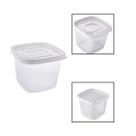 Pote de Plastico Quadrado 1,2L