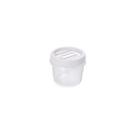 Pote de plástico redondo 300 ml rosca plasutil - cor tampa sortida