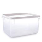 Pote de plástico transparente para freezer e micro-ondas 6,5 litros Plasutil ref.2302