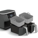 Pote de silicone Air Fryer para Ninja Foodi Dual DZ201 8QT Grey