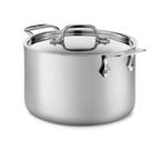 Pote de sopa All-Clad D5 de 5 camadas em aço inoxidável escovado 4L Pote de sopa All-Clad D5 de 5 camadas em aço inoxidável escovado 4L
