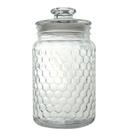 Pote de Vidro 1,1l com Tampa Colmeia - FREECOM