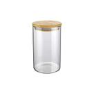 Pote de Vidro 1200ml para Mantimentos com Tampa de Bambu