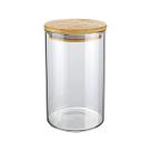 Pote de Vidro 1,5L Hermético com Tampa de Bambu