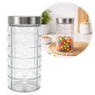 Pote de Vidro 1600ml com Tampa Rosca em Aço Inox Porta Mantimento Design Decor Point Pote de Vidro 1600ml com Tampa Rosca em Aço Inox Porta Mantimento Design Decor Point