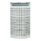 Pote de Vidro 1L Minimalista Tampa Inox com Vedação
