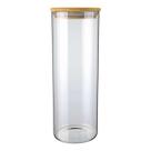 Pote de Vidro 2L com Tampa de Bambu - Porta Mantimentos