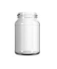 Pote de vidro 600ml cx 15 unid com tampas