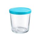 Pote de Vidro 630ml Com Tampa Azul