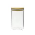 Pote de Vidro 800ml para Mantimentos com Tampa Bambu