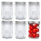 Pote de Vidro Amzcku 473 ml Vintage Mason com Tampa, Kit com 6 Pote de Vidro Amzcku 473 ml Vintage Mason com Tampa, Kit com 6