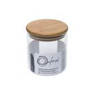 Pote De Vidro Borosilicato Com Tampa De Bambu 600 Ml Oxford
