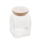 Pote de Vidro Borossilicato com Tampa de Madeira 1L Pote de Vidro Borossilicato com Tampa de Madeira 1L