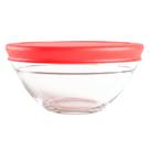 Pote de Vidro Borossilicato com Tampa Vermelha 10cm 1 peças - Casambiente