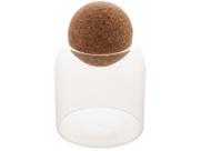 Pote de Vidro Borossilicato Tampa Esfera Rolha Lyor 510ml