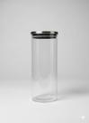 Pote De Vidro C/ Tampa Inox Hermetica 2,2l Multiuso Organiza