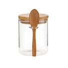 Pote de Vidro com Colher Bambu 400 ml