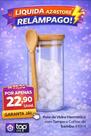 Pote de vidro com tampa colher bambu 410ml organização cozinha hermético
