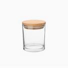 Pote de Vidro Com Tampa de Bambu 60 ML
