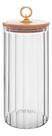 Pote de vidro com tampa de bambu classic 1,150l