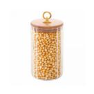 Pote de Vidro com Tampa de Bambu Classic 800ml
