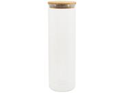 Pote de Vidro com Tampa de Bambu Oikos 2L Hermético Redondo Pote de Vidro com Tampa de Bambu Oikos 2L Hermético Redondo