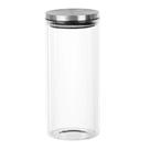 Pote De Vidro Com Tampa Em Inox Redondo 14l 22x10cm