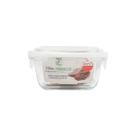 Pote De Vidro Com Tampa Plastica Quadrado 320Ml G1904