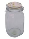 Pote de Vidro Hermético 1500ml com Tampa em Cerâmica e Trava de Aço Pote de Vidro Hermético 1500ml com Tampa em Cerâmica e Trava de Aço