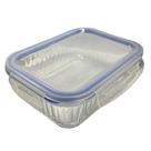 Pote de Vidro Hermético Borossilicato 1040ml Tampa de Silicone Azul Organizador de Alimentos Cozinha Resistente Durável