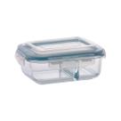 Pote de Vidro Hermético Com Divisoria 640ml Marmita 1 Unidade