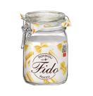 Pote de Vidro Hermético Original FIDO Terrina Com Fecho de Metal 1000 ml Ø 10,6 mm Multiuso