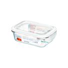 Pote de Vidro Hermético Retangular Super Vedação 640ml