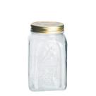 Pote de Vidro Homemade com Tampa Dourada 1000ml Pote de Vidro Homemade com Tampa Dourada 1000ml