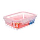 Pote de Vidro Invicta Retangular Tampa Hermetrica 1L