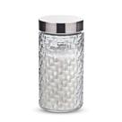 Pote de Vidro Para Condimentos Tampa Inox Rattan 1,5 L Euro Pote de Vidro Para Condimentos Tampa Inox Rattan 1,5 L Euro