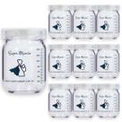 Pote de Vidro para Leite Materno 150ml Super Mamãe Original - 10 unidades