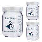 Pote de Vidro para Leite Materno 150ml Super Mamãe Original - 3 unidades