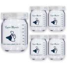 Pote de Vidro para Leite Materno 150ml Super Mamãe Original - 5 unidades