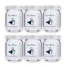 Pote de Vidro para Leite Materno 150ml Super Mamãe Original - 6 unidades