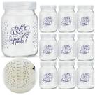 Pote de Vidro para Leite Materno 200ml Com Tampa Plástica 10 Unidades